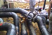 Kunststoff-Rohrleitungen, langlebig, absolut dicht, Verhinderung von Abfluss gefährdender Stoffe in die Umwelt